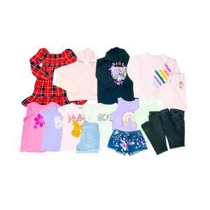 Girls 10/12 Clothing Bundle Pants, Sweater, Shorts, Dress, Tops
